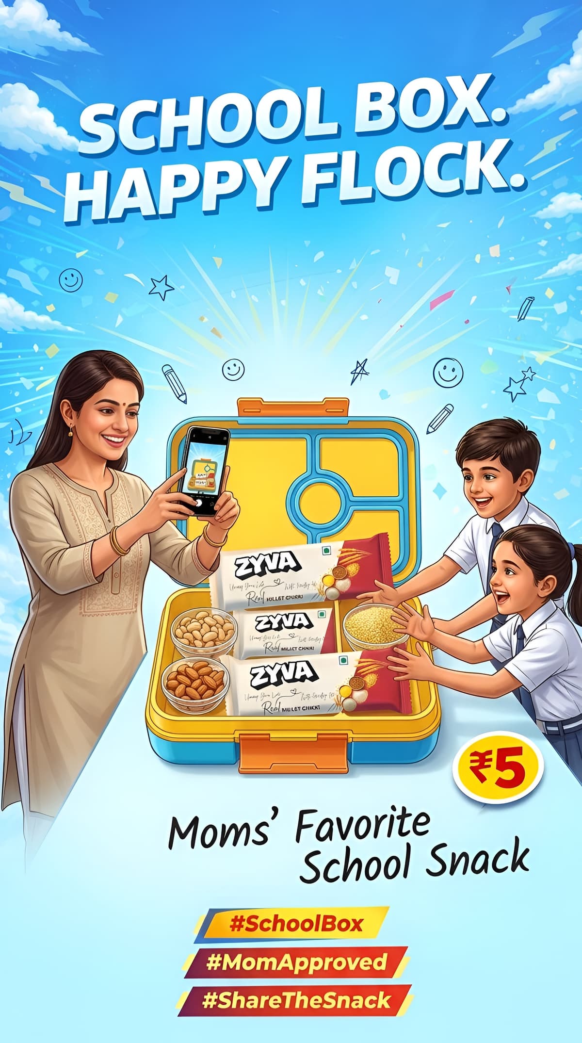 Millet cookies freshly baked